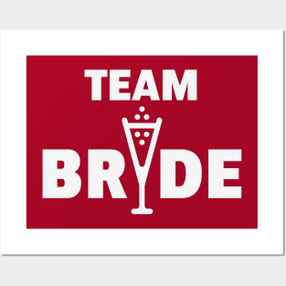 Team Bride Bubbly (Hen Night / Bachelorette Party / White) Posters and Art